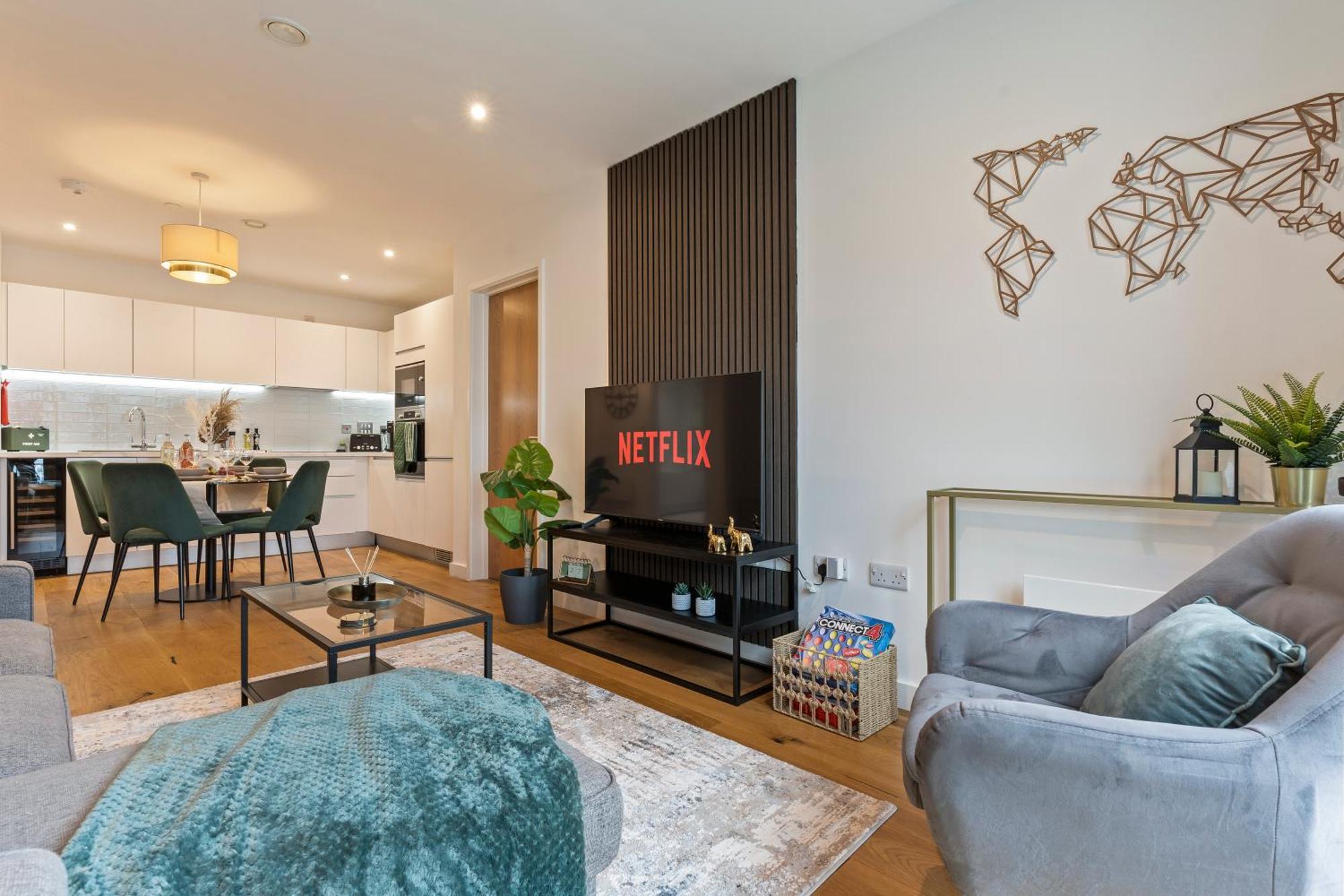 Shanti Suite - 2Bed 2Bath City Centre - Wifi - Netflix- Parking- Modern- Perfect For Family, Contractors, Leisure, Business By Shanti Nights Birmingham Luaran gambar